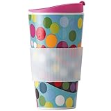 French Bull - Porcelain Travel Mug with Lid - Traveler - To-Go Tea and Coffee Cup -  Bindi