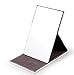 Coolrunner Heavy-Duty Stainless Steel Mirror Small Personal Makeup Mirror with PU Leather Case Cover for Personal Use, Camping, Travelling, Emergency Signaling