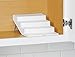 YouCopia ShelfSteps 4-Tier Spice Shelf Cabinet Organizer, Small with Labels, White