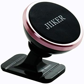 Jiiker Phone Holder Universal Stick On Dashboard Magnetic Car Mount Holder for Cell Phones for iPhone 7/7P/6s/6P/5S, Galaxy S5/S6/S7/S8, Google, LG, Huawei and More (Rose Gold)