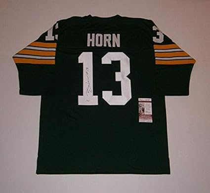 Packers Don Horn Signed Custom Green Throwback Jersey Jsa Coa Auto Autographed Autographed Nfl Jerseys At Amazon S Sports Collectibles Store