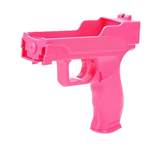 Wii Motion Plus Gun for Wii Pink Controller, Pistol Shooting Motion