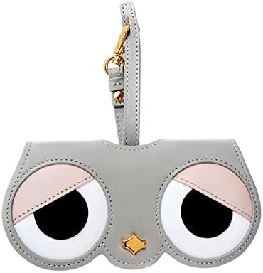 Poppow Women's Handmade Sunglasses Case, Cute Leather Eyeglasses Case Bag Keychain Charm Decoration Pendant Gift Accessory