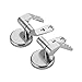 Lystin Toilet Seat Hinges Replacement Parts with Fittings, Pair of Zinc alloy Finished Replacement Hinges Adjustable Toilet Seats Hinges with Bolts and Nuts