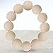 JPSOR 150pcs Natural Round Wood Loose Spacer Beads (100pcs 12mm + 50pcs 20mm)