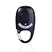 Walking Pedometer 3D Carabiner Activity Fitness Tracker with 7-Day Memory, Slient Digital Pedometer with Step, Calorie & Distance Counter for Men & Women (black)