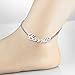 MissNity Personalized Name Anklet Bracelet - Custom Made with Any Names for Women in 925 Sterling Silver (10)