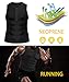 Junlan Men Weight Loss Shirts Waist Trainer Shaper Slim Tank Top Workout Exercise Vest (Sauna Tank Black, M)
