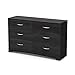 South Shore Step One, Contemporary, Clothing Storage, Six, Bedroom, Dresser Chest of Drawers, 58.7x19.65x6.5 inches, Gray Oak