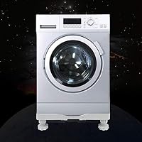 Purefire Washing Machine Base,with Thick Stainless Steel Tube Multifunction Adjustable Movable Domestic Appliances for Tumble Dryers Refrigerator and Washing Machine