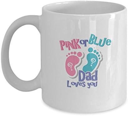 Gender Reveal Baby Shower Pink Or Blue For Dad Mug
