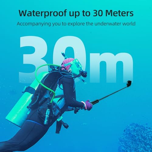 TELESIN 4 in 1 Selfie Stick Grip Hand Floating Tripod Waterproof Extendable Selfie Monopod for GoPro Hero 13.12 11 10 9 8 7 6 5 4 DJI Action 5 Pro 4 3 Insta360 X5 X4 AKASO Camera
