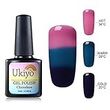 Ukiyo 3-Way Thermal Temperature Color Changing Nail Gel Polsih UV LED Soak Off Chameleon Varnish 10ml/0.33fl.oz 4207