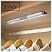 Joyzy Automatic Closet Lighting Motion Sensor RechargeableBattery Operated Closet Light with Eye-Protection DesignUnder Cabinet Light LED for Wireless Pantry Light wardrobeLights(30cm-2pack)