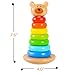 Rainbow Ring Wooden Stacker Toddler & Baby Toy By Zig Zag Kid