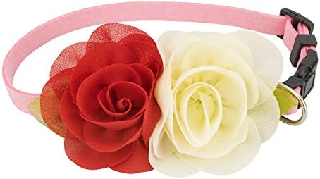 Puppy Soft Suede Flower Collars for Small Dogs Adjustable