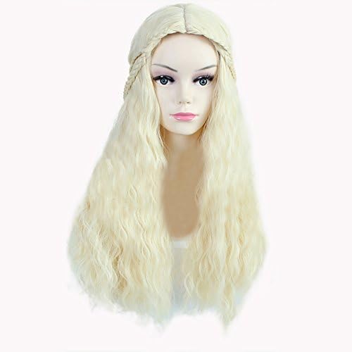 Panda hair Paula Young Wig Long Curly Cosplay Wig - Halloween Party Use Wig for Women with Free Wig Cap