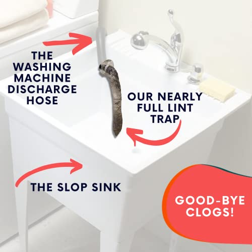 12 Pack of Washing Machine Lint Traps. Comes with 12 Ties. Attach to