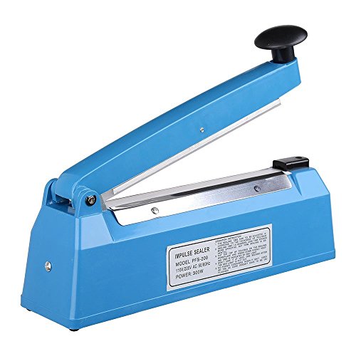 PrimeTrendz TM 8" Impulse Manual Hand Sealer Heat Sealing Machine Poly Tubing Plastic Bag