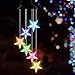 Slopehill Solar Wind Chime Changing Colors Waterproof Six Star Solar Powered LED Hanging Lamp for Outdoor Garden Party Decoration1