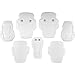 Riddell 7-Piece Football Pad Set w/Snaps Youth White