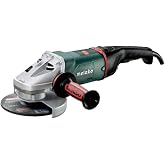 Metabo 7-Inch Angle Grinder, 8,500 RPM, 15 Amp, Paddle Switch, Metabo VibraTech, Made in Germany, WP 24-180 MVT, 606485420, Green