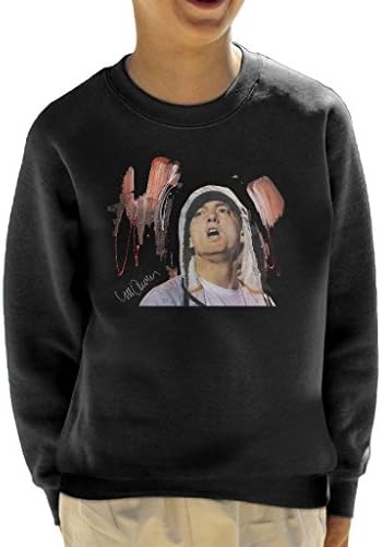 Sidney Maurer Original Portrait of Eminem Kid's Sweatshirt