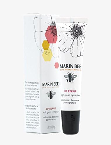 Marin Bee Lip Repair - Natural Honey Tinted Lip Conditioner with Glossy Finish