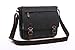 Mestart Messenger Bag School Bag Business Briefcase Shoulder Bag Black Large