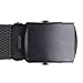 REXZO Canvas Military Style Belt with Black Buckle - Black