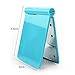 LED Lighted Travel Makeup Mirror, 8 Light Portable Hand Held Folding Vanity Mirror, Small Purse Double-sided Mirror Illuminated Cosmetic Mirror, Blue