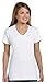 Hanes Women's Nano- V-Neck T-Shirt White Small