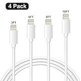 Antopos iPhone Charger 3 Feet Lightning Cable Sync and Charging Cord for iPhone iPad and iPod (6 Pack)