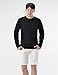 (THK02) Mens Slim Fit Twist Tee Crew Neck Lightly See-Through Stretchy Tshirts Black US M(Tag Size 2XL)