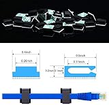 Chuangdi 50pk Black Self-Adhesive Cable Clips Wire Management for Car Home view 6