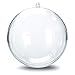 12 Clear Plastic Ball Fillable Ornament Favor 4