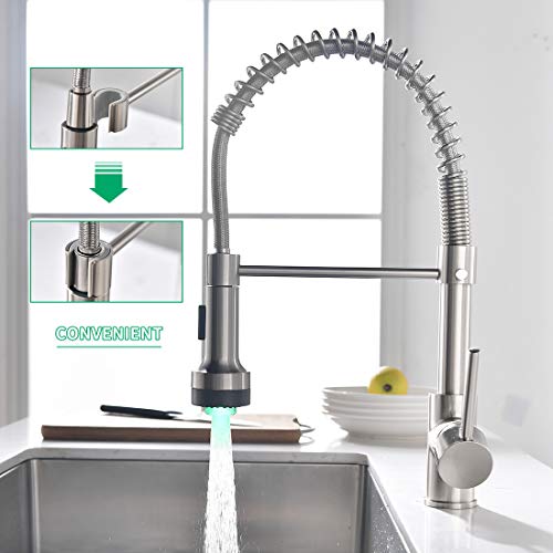 AIMADI Modern Kitchen Faucet Pull Down Sprayer,Stainless Steel Single