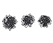 30 Sets Nylon Coated Metal Lingerie Adjustment strap slides Hardware Sewing Clips Clasp Hooks for Bra Strp (10mm, black)
