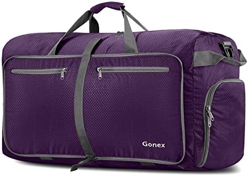 gonex 100l foldable travel duffel bag for luggage gym sports
