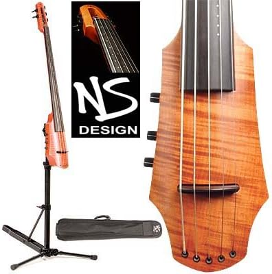 NS Design CR5 Electric 5-String Cello With Amber Finish