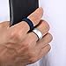 MOKANI Silicone Wedding Ring for Men, 7/5/1 Pack Rubber Wedding Bands, Comfortable Fit, Skin Safe, Durable Rubber Wedding Ring