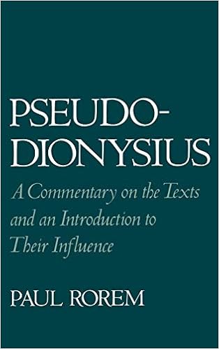 Amazoncom Pseudo Dionysius A Commentary On The Texts And - 