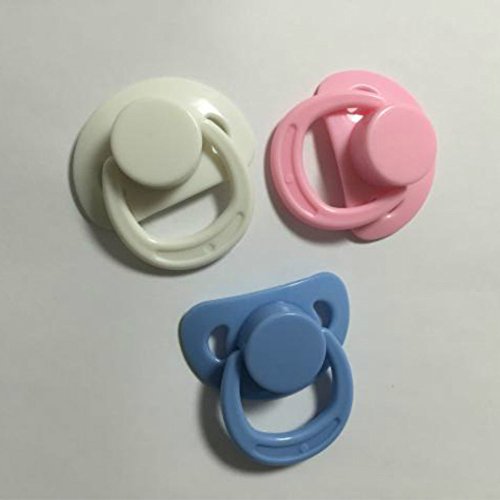 3 Pcs/Set Magnet Pacifier Dummy for Reborn Newborn DIY Baby Dolls Different Color