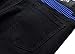 Men's Black Zipper Ripped Straight Slim Moto Biker Jeans, Black&blue, 32