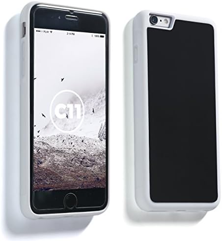 Anti-Gravity Case for iPhone 6 Plus / iPhone 6s Plus White Protective Self Sticky Selfie Magic Nano Cover by C11
