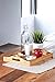 Juvale Bamboo Wood Serving Tray with Handles for Breakfast in Bed, Kitchen Counter, Ottoman (16 x 11 x 2 in)