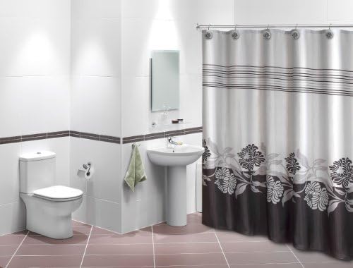 Florida Brands Bathroom Shower Curtain with Iris Design