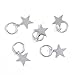Bluelans 5pcs Dread Lock Dreadlocks Silver Star Metal Cuffs Clips Braiding Hair Decoration Filigree Hair Ring (Silver)