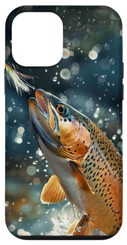Rainbow Trout Hitting a Fly for Fly Fishing or Fisherman Case for iPhone 12 mini