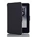 HAOCOO Ultra Slim Leather Smart Case Cover Build in Magnetic [Auto Sleep/Wake] Function for All-New Kindle Paperwhite 2012, 2013, 2015 Versions (Not fit All-New Paperwhite 10th Generation)(Black)